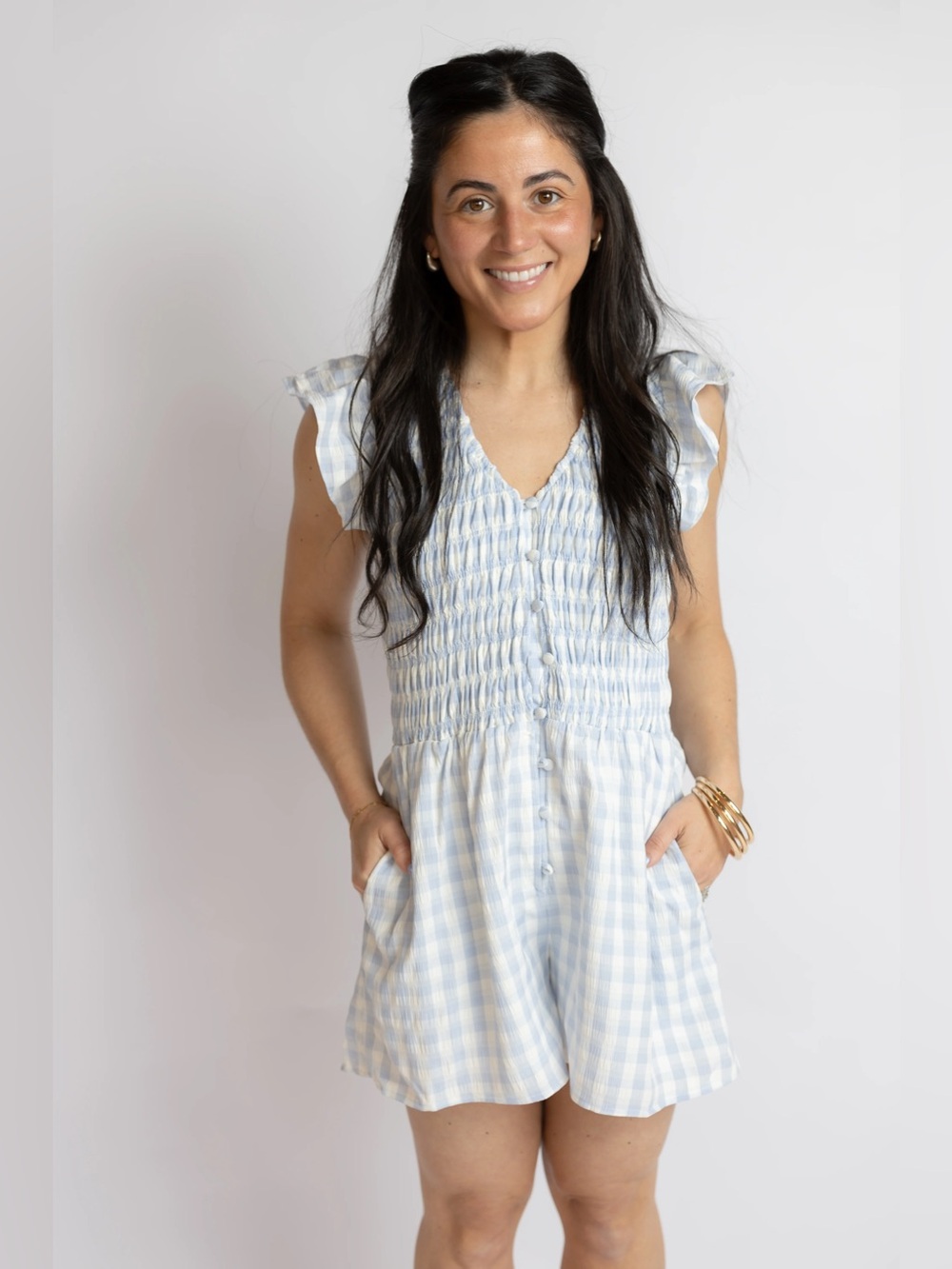 Starlet Gingham Romper